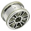 RC18B Front Spoke Wheels (2) - Chrome