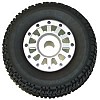 SC8 12 Spoke Wheels & Tyres Set (4) - Silver