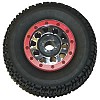 SC8 KMC Wheels & Tyres Set (4) - Black/Red