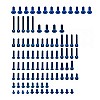 RC8.2 Lightweight Aluminum Screw Set