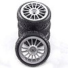 Mitsubishi Lancer Pre-Glued Wheels & Tyres (4)