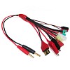 4.0mm to Deans/Futaba/JST/Tamiya/Micro Tamiya/MPX/TRX/Clip Wire