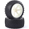Stub' 1/10th Off-Road Buggy Pre-Mounted Rear Tyres on 6 Spoke Wheels (2)