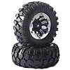 Kong 96mm Crawler Tyres on 1.9" Bead Protector Wheels (2) - Black