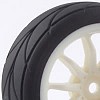 10-Spoke Wheel & Tyre Set (4) - White
