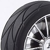 15-Spoke Wheel & Tyre Set (4) - Chrome