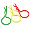 Large Fluorescent Clips (6) Yellow