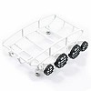 Small  Rounded Luggage Tray with 4 Light Set (White)