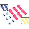 Large Rose Ball Joints (6) Yellow