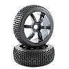 Narrow Block Tyre / 6-Spoke Wheel Mounted On HPI Baja