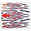 Scarlet Fire' Large Sticker Sheet