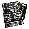 Monster Black Short Course Decal Set