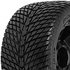 Road Rage 3.8" Tyres Mounted on Desperado Black 1/2 Offset 17mm Wheels (2)