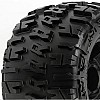 Trencher X 3.8" All Terrain Front or Rear Truck Tyres Pre-Mounted on Desperado Black Wheels (2)