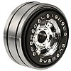 Titus 2.2" Bead-Loc Wheels for 1:10 & Scale 12mm Crawler Hex (2) w/o Weights - Black/Black