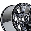 Desperado 3.8" (Traxxas Style Bead) Black Chrome 17mm Wheels Zero Offset