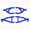Rear Upper & Lower A-arms for the Traxxas 1/16th Scale E-Revo - Blue