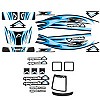 Aspect' Decal Set for Jammin/Hong Nor CRT body - Blue