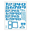 Factory Number Kit - Truggy - Blue