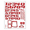 Factory Number Kit - Truggy - Red