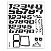 Factory Number Kit - Truggy - Black