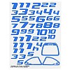 1/10th On-Road Factory Numbers - Blue