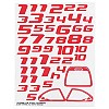 1/10th On-Road Factory Numbers - Red