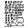 1/10th On-Road Factory Numbers - Black