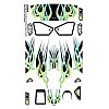 Team Associated RC8 'Flame 2' Body Wrap - Green/Black