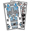 Flame' Decal Set for Kyosho 777 SP2 Proline body - Blue