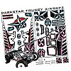 Darkstar' Truggy X-Wrapz - Grey/Pink
