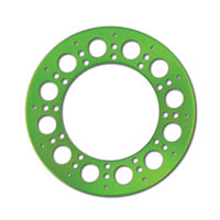 Axial Holey Rollers Bead Lock Rings - Green
