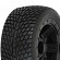 Proline&nbsp;Road Rage Street Tires Mounted on Desperado Black Wheels for 1:16 E-REVO