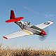 New! Volantex P-51D Mustang Red 4CH 500m Brushless With Gyro - RTF