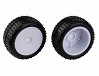 TEAM ASSOCIATED REFLEX 14 WIDE MINI PIN TYRES - MOUNTED WHITE WHEELS