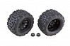 TEAM ASSOCIATED RIVAL MT10 BLK METHOD WHEELS/TYRES MOUNTED