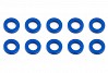 ASSOCIATED BALLSTUD WASHERS 5.5 x 1.0mm BLUE ALUMINIUM x10