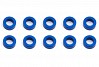 ASSOCIATED BALLSTUD WASHERS 5.5 x 2.0mm BLUE ALUMINIUM x10