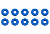 ASSOCIATED BULKHEAD WASHERS 7.8 x 1.0mm BLUE ALUMINIUM (10)