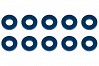 ASSOCIATED WASHERS 7.8 x 3.5 x 1.0mm BLUE ALUMINIUM (10)