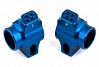 ASSOCIATED B6/B6.1 FACTORY TEAM BLUE ALUMINIUM REAR HUBS FOR 67MM