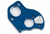 TEAM ASSOCIATED B6.1 LAYDOWN MOTOR PLATE BLUE ALUMINUM