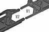 CORALLY SUSPENSION ARM LONG V2 LOWER REAR COMPOSITE 1 PC