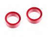 CORALLY HDA SUSPENSION ARM INSERT INNER ALUMINUM RED 2 PCS