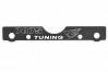 CORALLY SUSPENSION ARM MOUNT FR SWISS 7075 T6 3MM HARD BL.