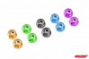 CORALLY ALUMINIUM NYLSTOP NUT M2 GREEN 10 PCS