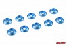 CORALLY ALUMINIUM WASHER FOR M3 FLAT HEAD SCREWS OD=8mm Blue (10pcs)