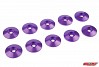 CORALLY ALUMINIUM WASHER FOR M4 FLAT HEAD SCREWS OD=10mm Purple (10pcs)