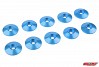 CORALLY ALUMINIUM WASHER FOR M4 FLAT HEAD SCREWS OD=10mm Blue (10pcs)