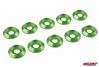 CORALLY ALUMINIUM WASHER FOR M5 FLAT HEAD SCREWS OD=8mm Green (10pcs)